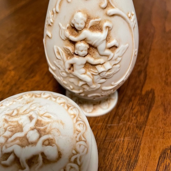 SET ✨ Vintage Lefton’s Vase and Trinket Box - Picture 2 of 9